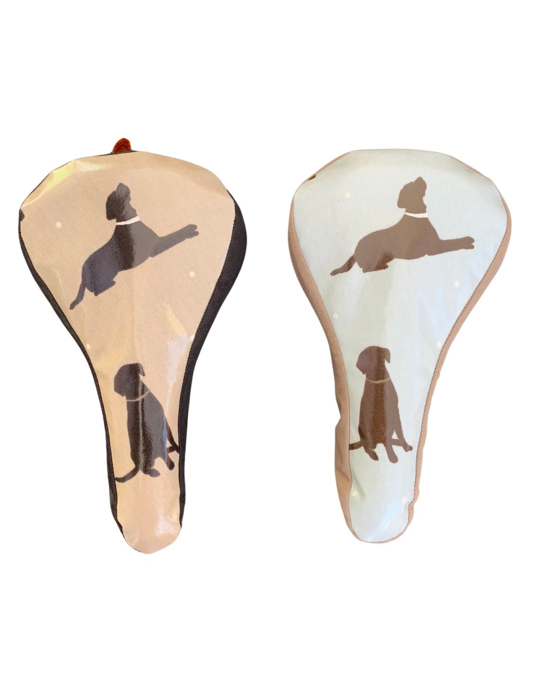 Black Labrador Waterproof Bike Seat Cover Slim - Beige