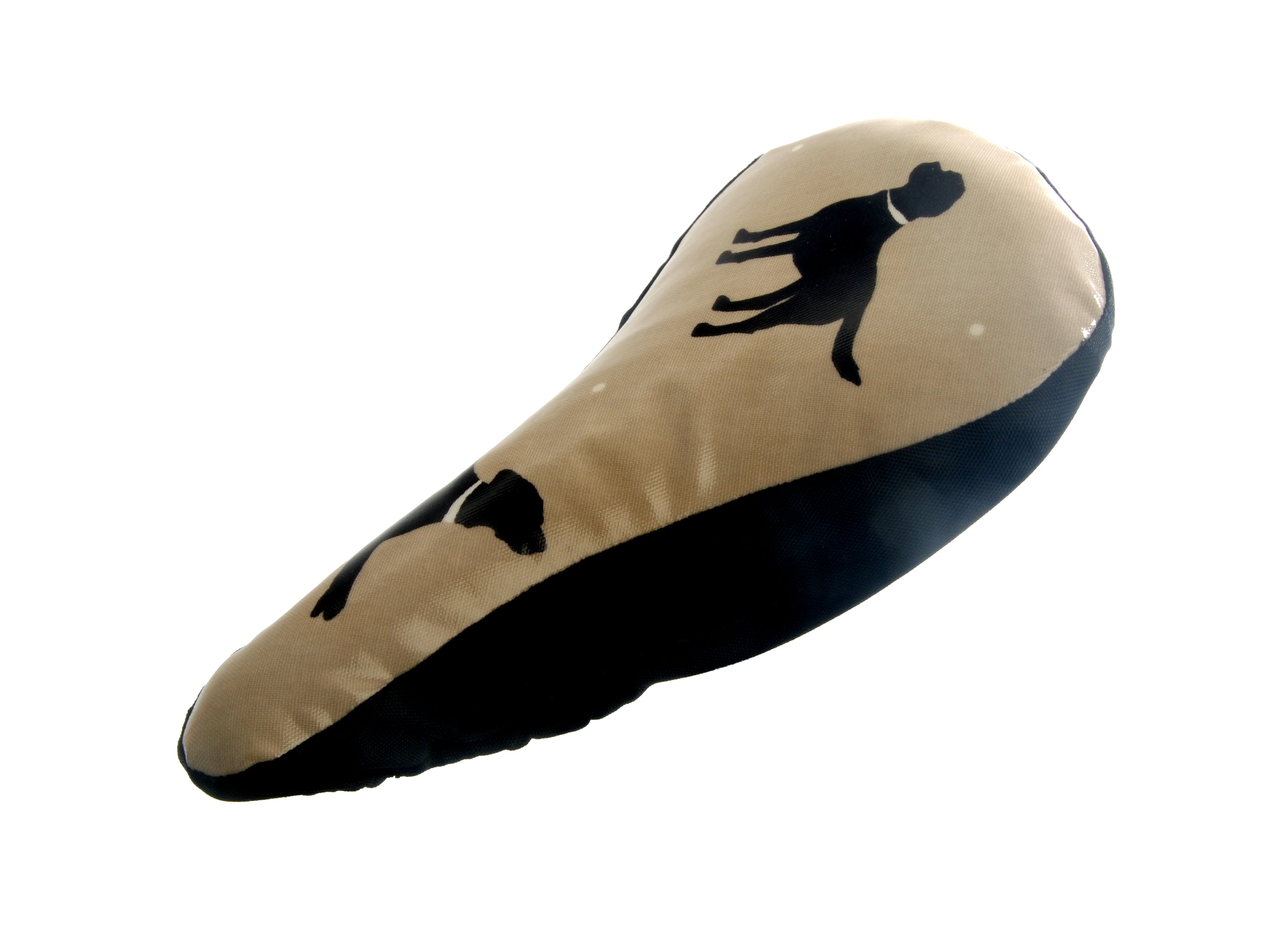Black Labrador Waterproof Bike Seat Cover Slim - Beige