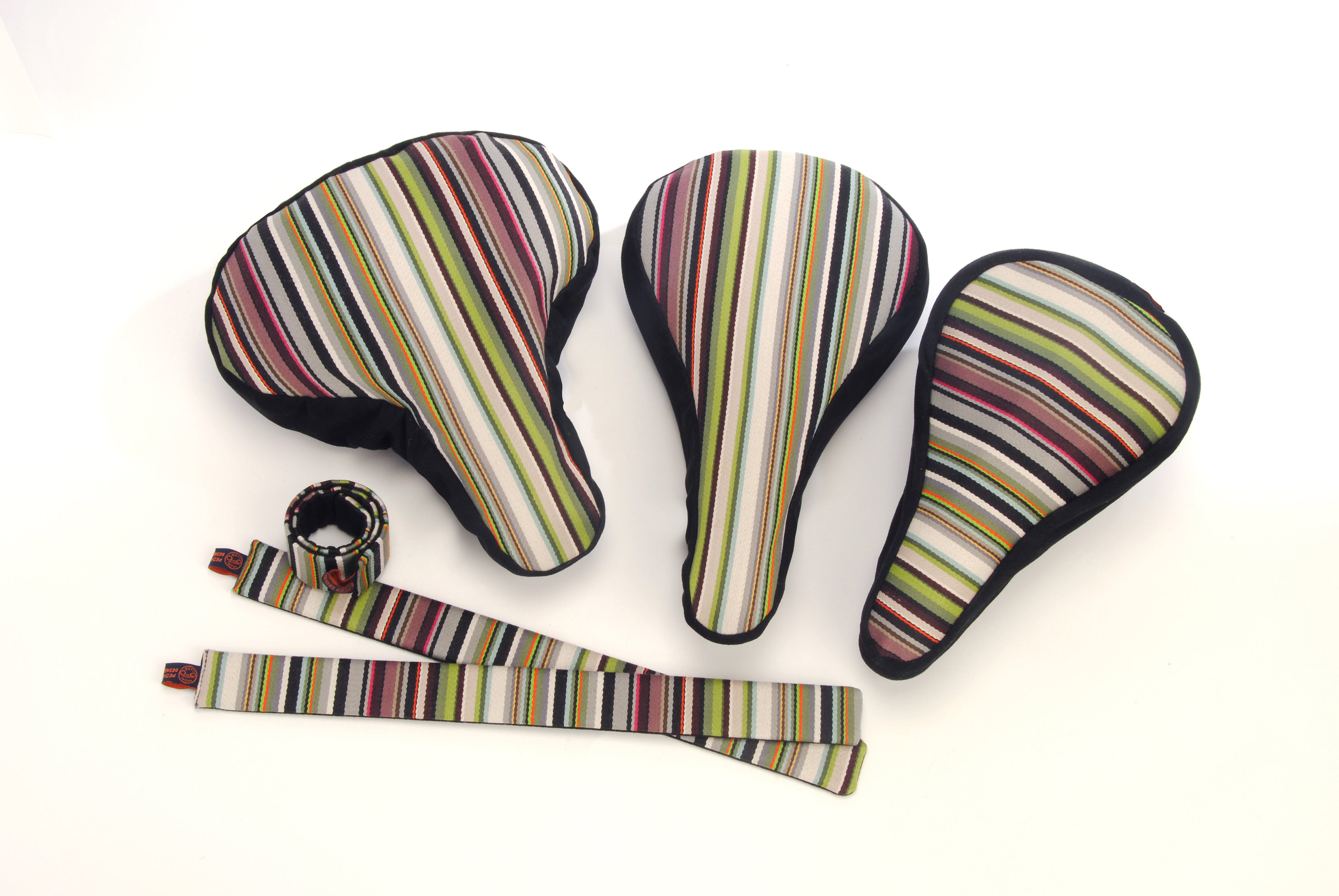 Paul Smith Stripes - Wide Bicycle Seat Cover - Pure Luxury