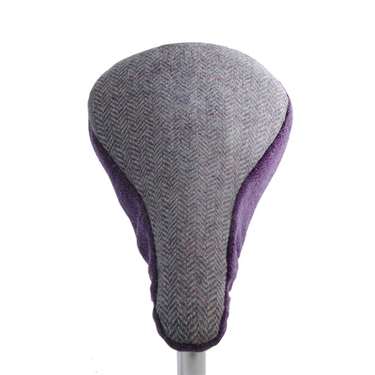 Nora Saddle Cover - Lavender Tweed