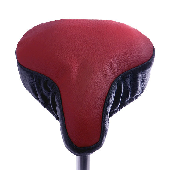 Prodigy Saddle Cover - Dark Red & Black Leather